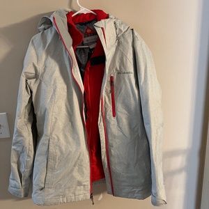 Womens Columbia winter coat with omni heat liner